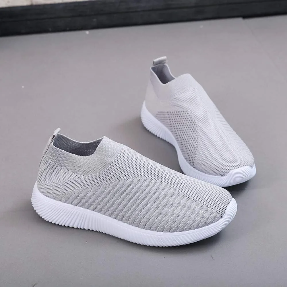 Sneakers for Women Walking Shoes Non Slip Lightweight Slip On Shoes Women Casual Shoes Dressy Casual White Platform Sneakers Slip On Tennis Shoe White Loafers