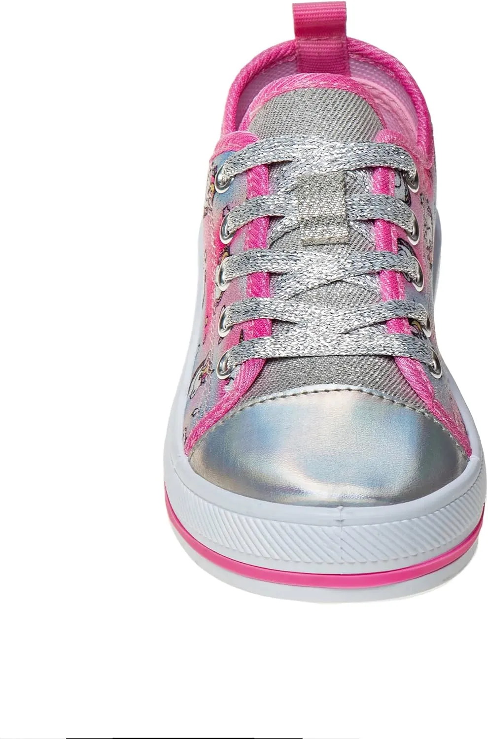 Sneakers-Low Top Casual Canvas Shoes Slip on Lace Up Multicolor Tennis (Little Big Kid US Medium)