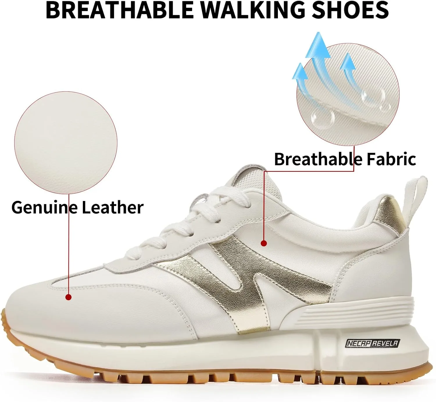 somiliss Sneakers for Women Genuine Leather Suede Patchwork Casual Lace Up Non-Slip Walking Shoes Comfortable Tennis Running Shoes Womens Fashion Sneakers