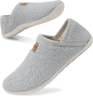 Spesoul Fuzzy House Slippers for Women Men Indoor Closed Back Lightweight Cozy Faux Furry Lining Barefoot House Shoes Slipper Socks for Bedroom Home Office Yoga Outdoor Walking Shoes