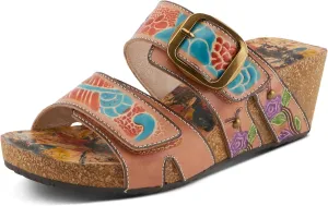 Spring Step L'Artiste Women's BRISEIS - Hand-Painted Slip-On Sandals for Stylish Wanderers
