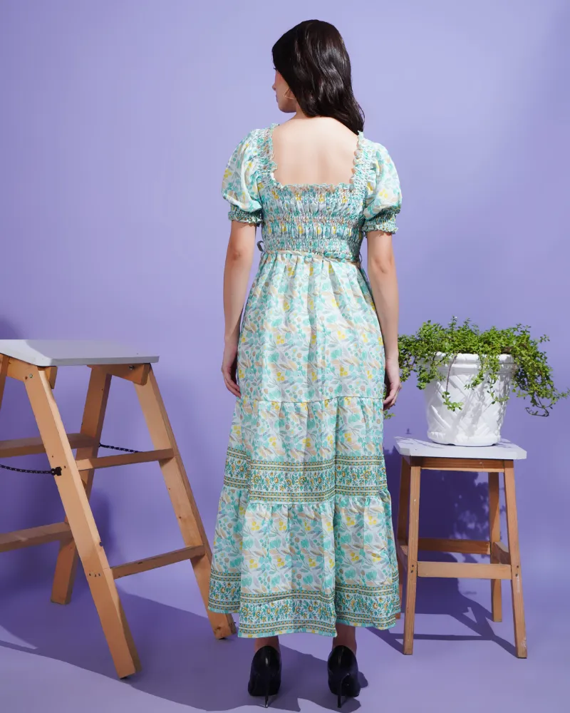 Spring symphony maxi dress