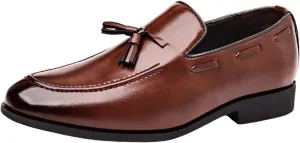 Tassel Loafers Men Fashion Slip on Dress Shoes Driving Flats Comfy Lightweight Workout Shoe Black Brown Hiking Party Footwear