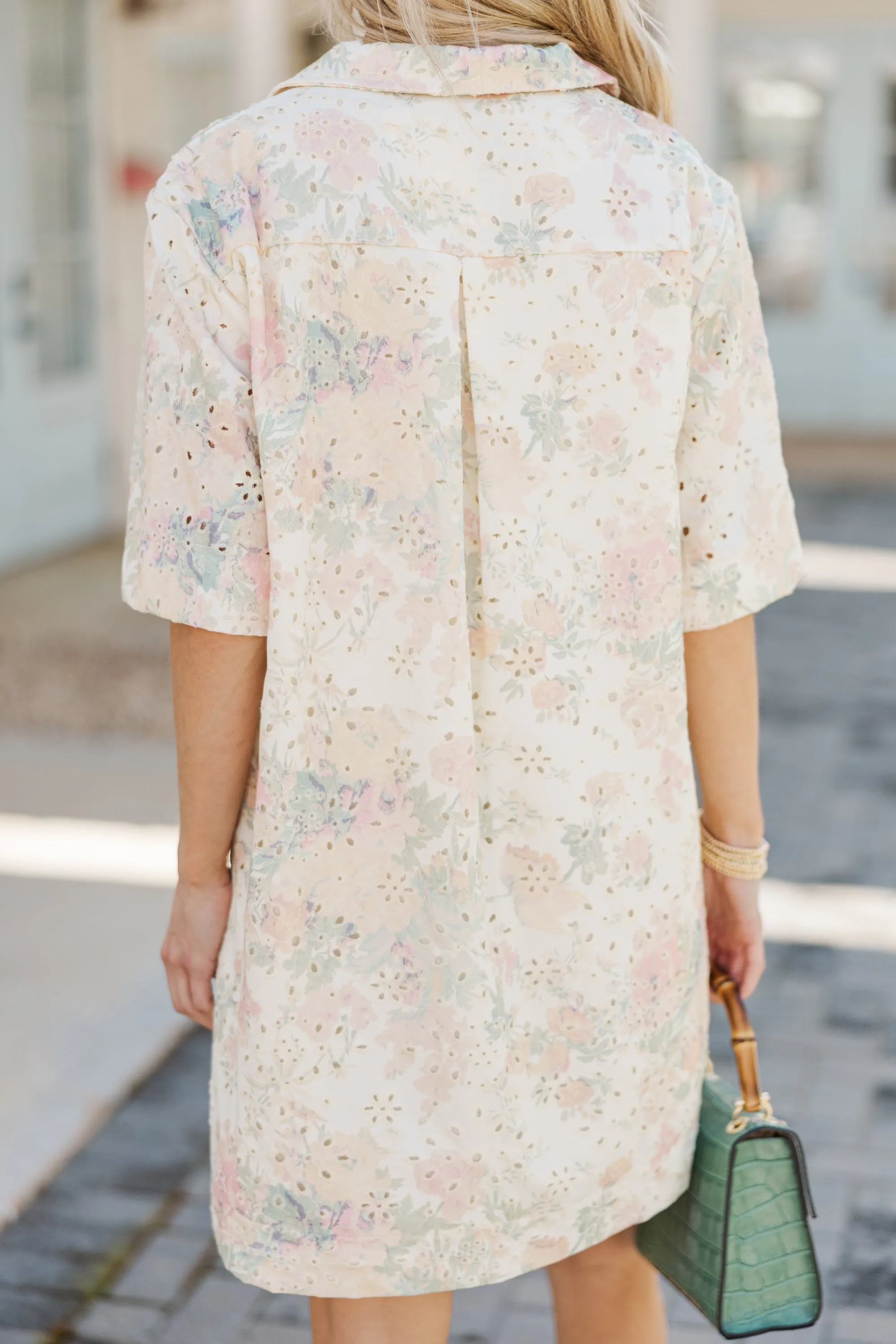 The Connection Blush Eyelet Dress