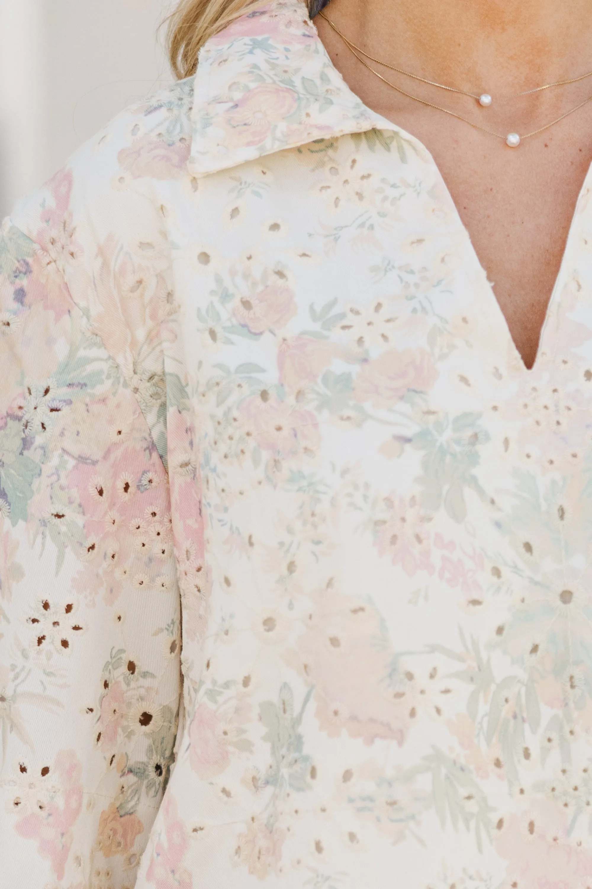 The Connection Blush Eyelet Dress