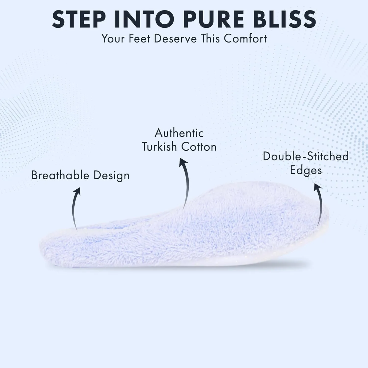 THIRSTY TOWELS Cloud 9 Turkish Spa Slippers, Cozy Plush Lounging Mules, Non-Slip, Washable 2-Pack, Holiday Gift, Stocking Stuffer