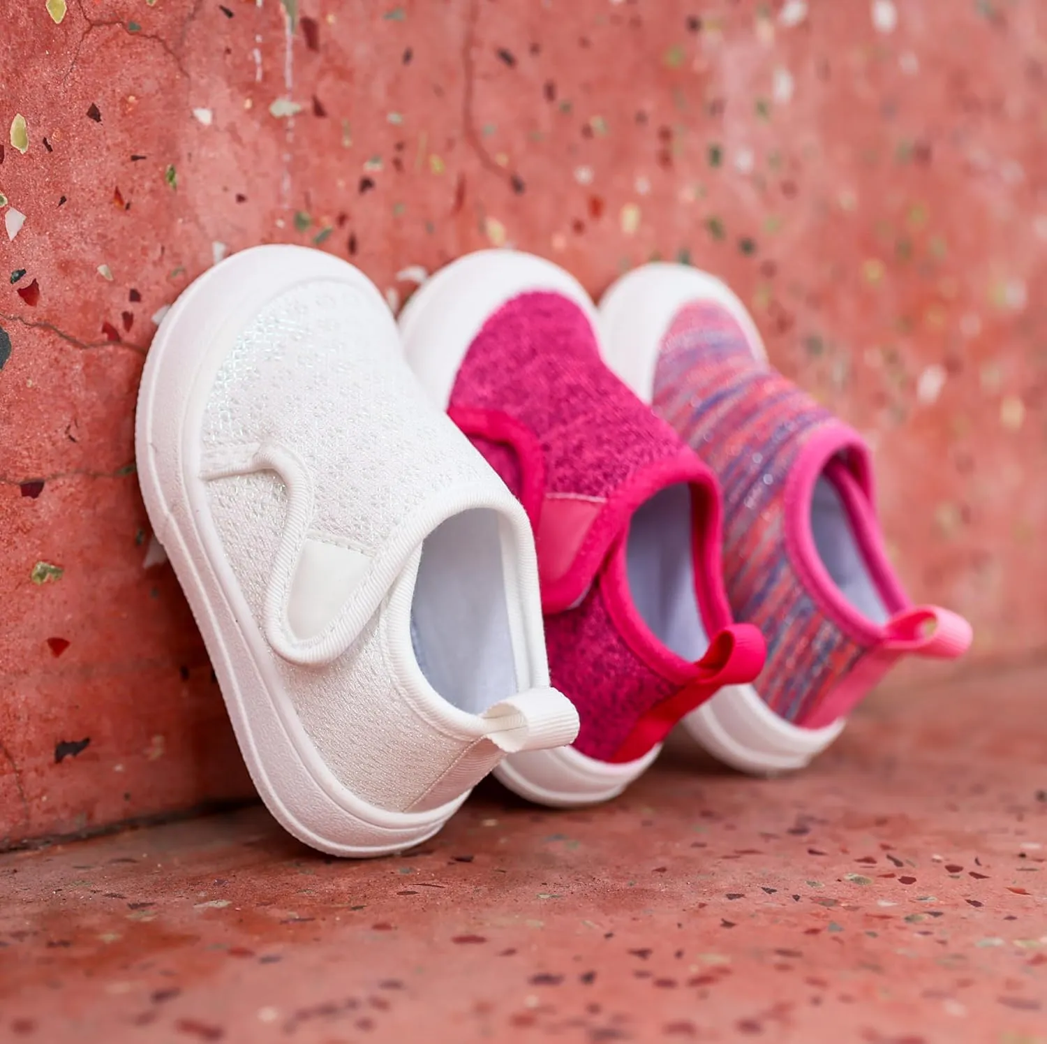 Toandon Baby Toddler Lightweight Flexible Straps Sneakers for 1-7 Yrs