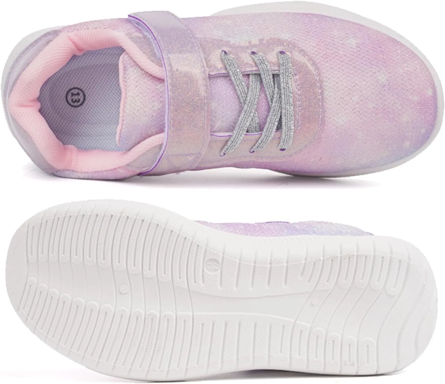 Toandon Girls Boys Kids Lightwight Breathable Athletic Sport Sneakers