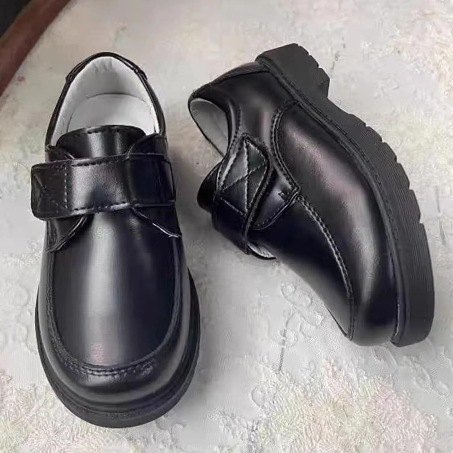 Toddler Boys Girls Leather Loafers Dress Shoes Kids Oxford Casual School Uniform Wedding Walking Shoes
