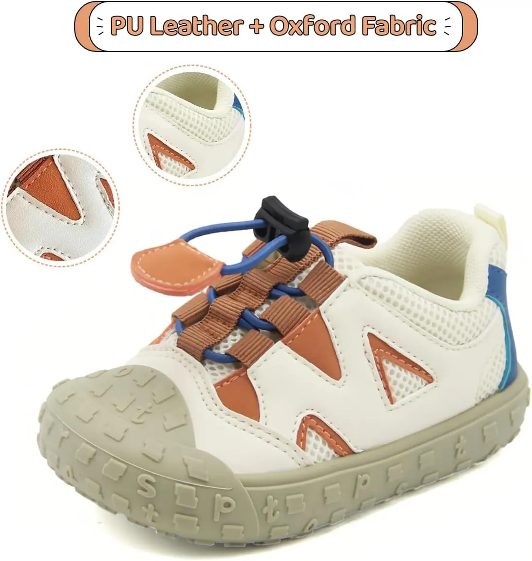 Toddler Boys Girls Sneakers Wide Toe Box Barefoot Shoes Kids Slip on Hiking Casual Walking Shoes