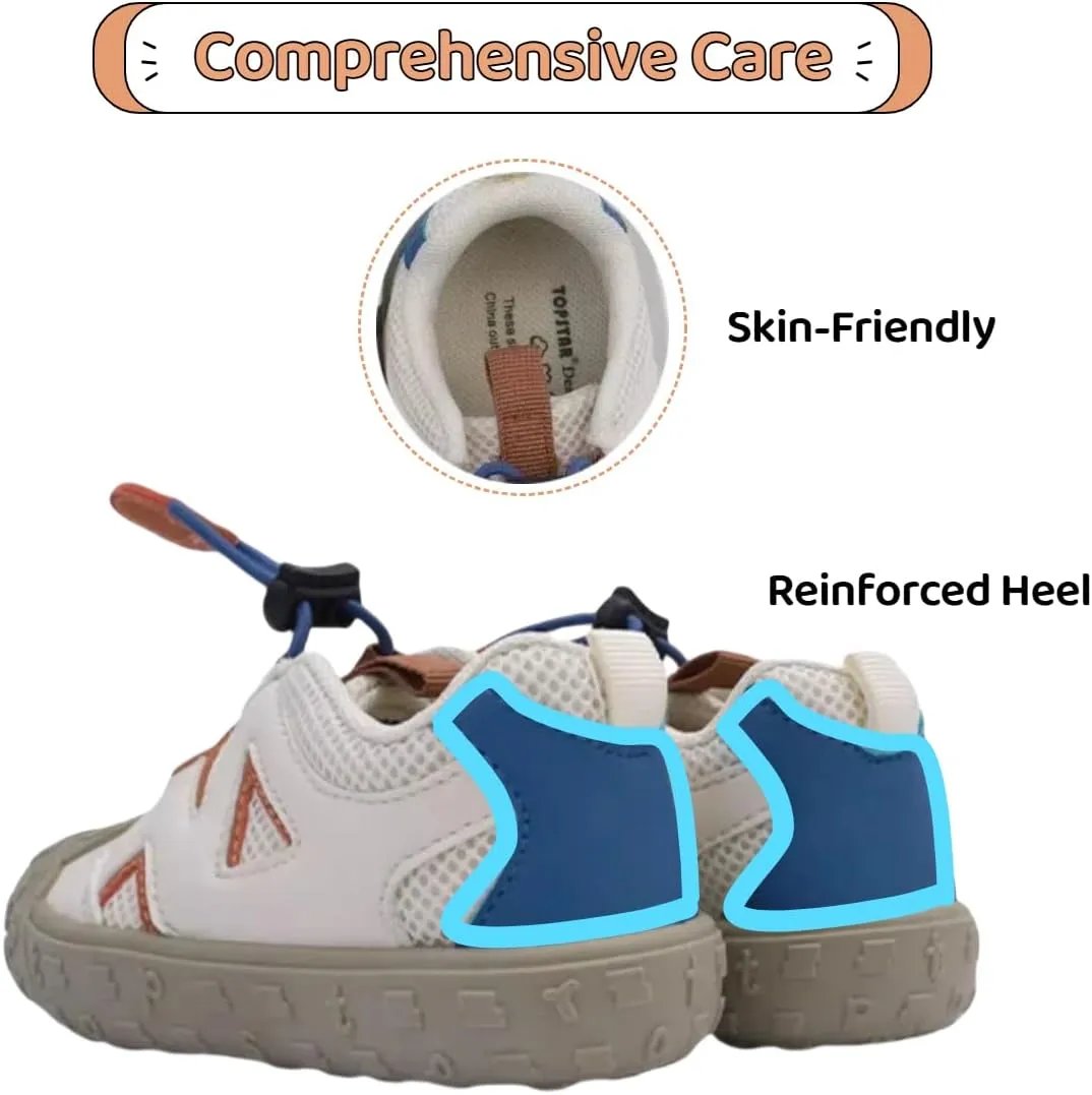 Toddler Boys Girls Sneakers Wide Toe Box Barefoot Shoes Kids Slip on Hiking Casual Walking Shoes