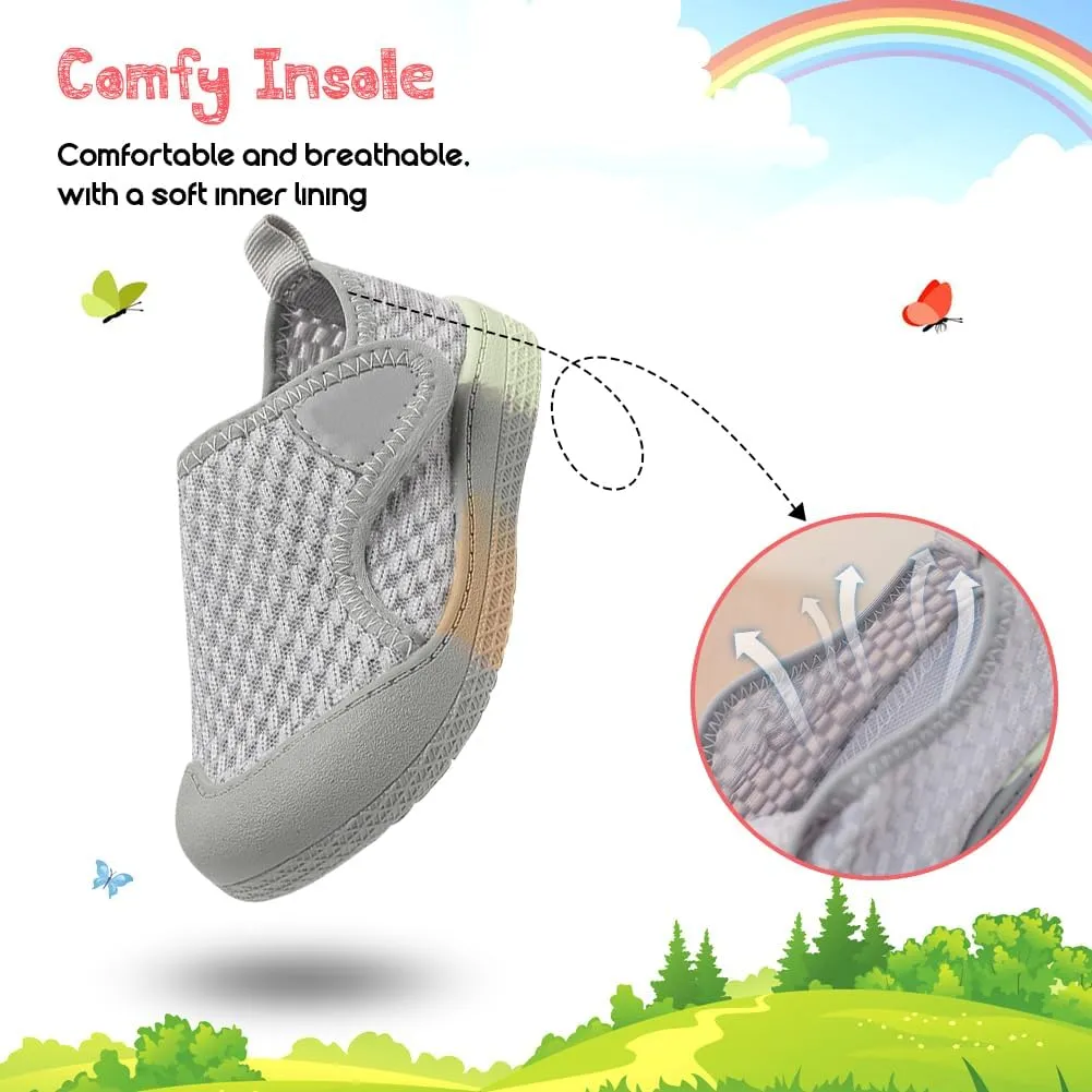 Toddler Girl Boys Shoes Kids Sneakers Mesh Toddler Tennis Shoes Flexible Toddler Walking Shoes Breathable