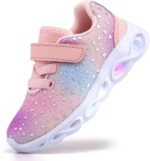 Toddler Girls Led Shoes Kids Light Up Sneakers