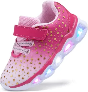 Toddler Girls Led Shoes Kids Light Up Sneakers