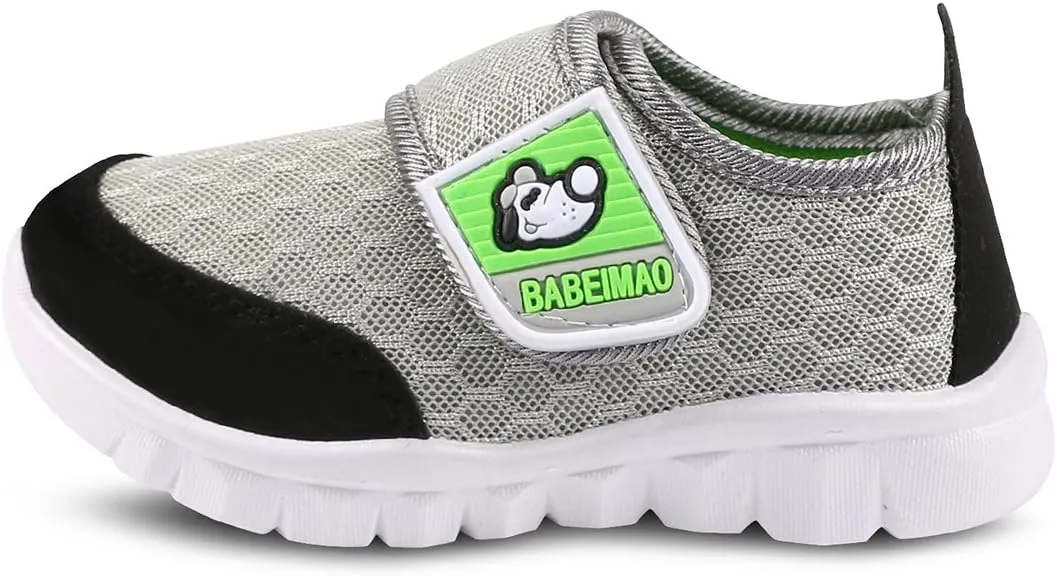 Toddler Kid's Cute Casual Lightweight Walking Athletic Shoes Boys and Girls Mesh Strap Sneakers