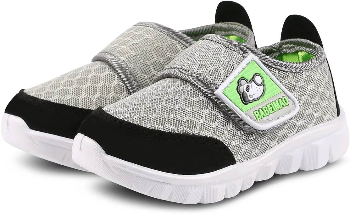 Toddler Kid's Cute Casual Lightweight Walking Athletic Shoes Boys and Girls Mesh Strap Sneakers
