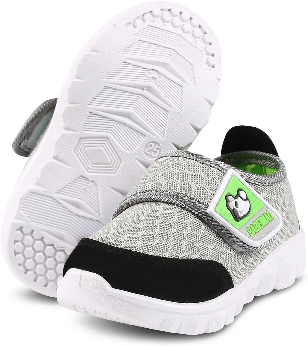 Toddler Kid's Cute Casual Lightweight Walking Athletic Shoes Boys and Girls Mesh Strap Sneakers