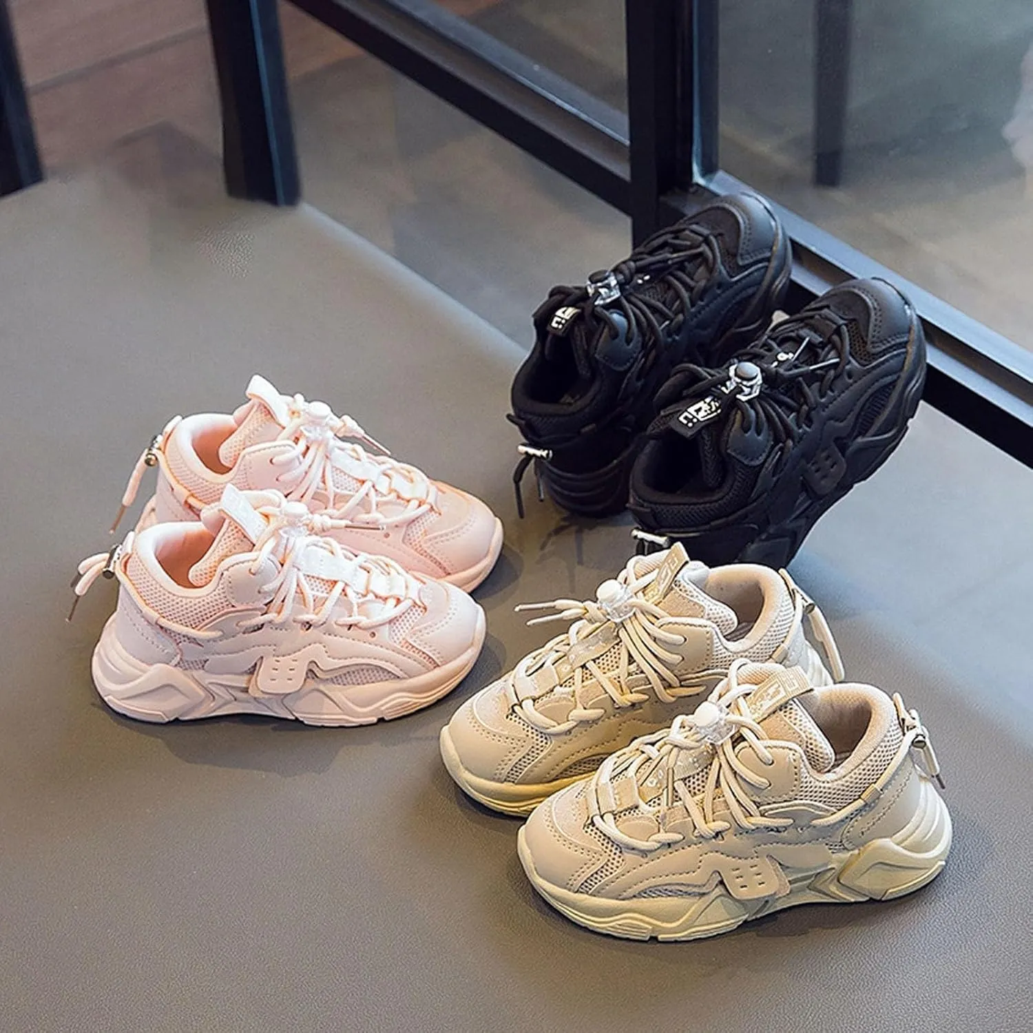 Toddler Kids Fashion Comfort Sneaker Boys Girls Sport Breathable Mesh Platform Sneakers Casual Running Walking Shoes