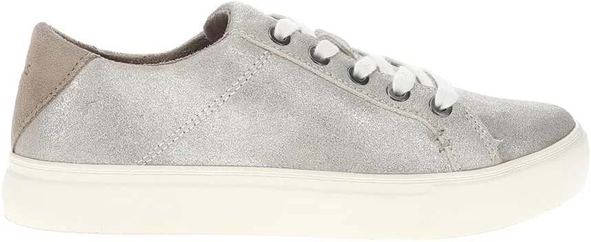 TOMS Womens Kameron Lace Up Sneakers Shoes Casual - White
