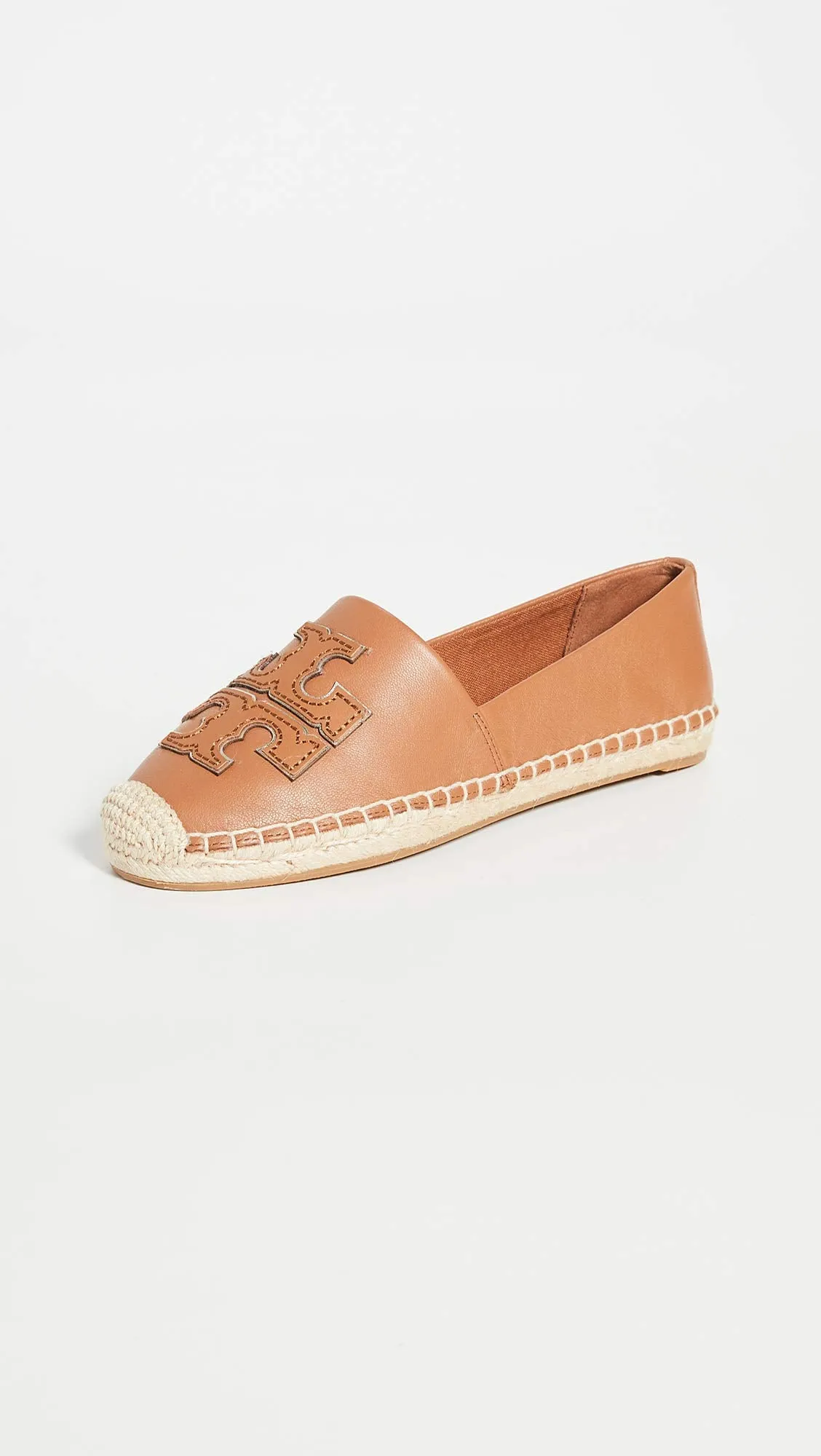 Tory Burch Women's INES Espadrilles 9 Tan Spark Gold