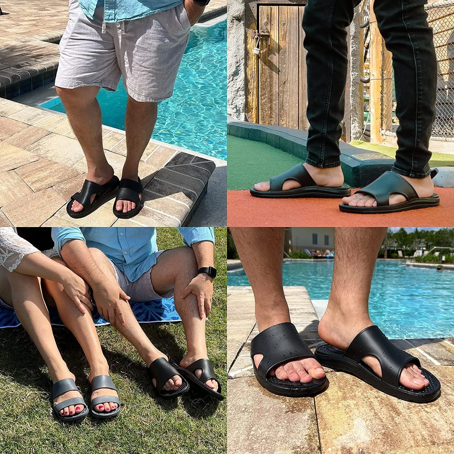 totes Men's Everywear Slide Sandal