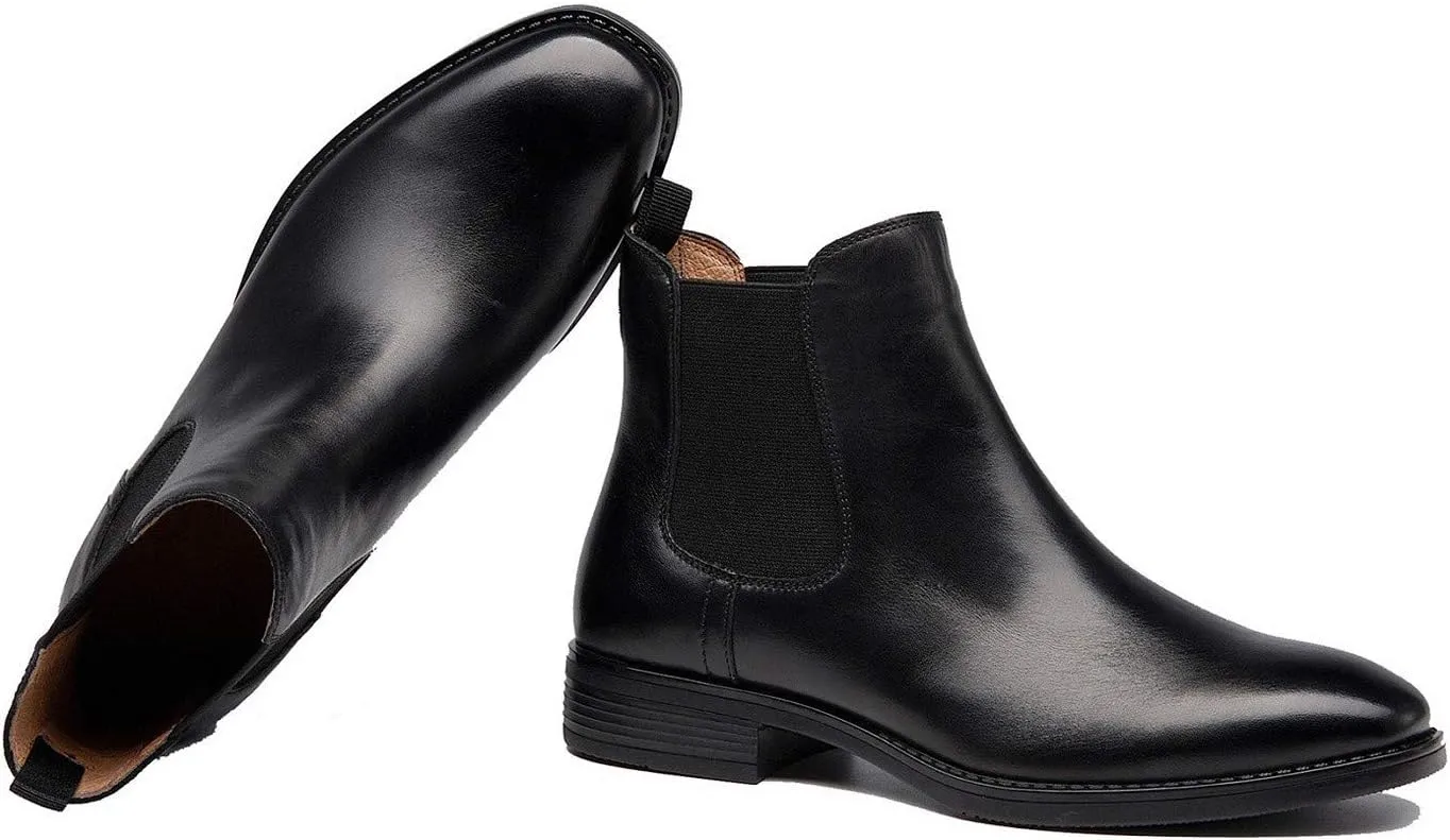 U-lite Womens Fall Winter Comfortable Stylish Leather Chelsea Ankle Boots Women Booties