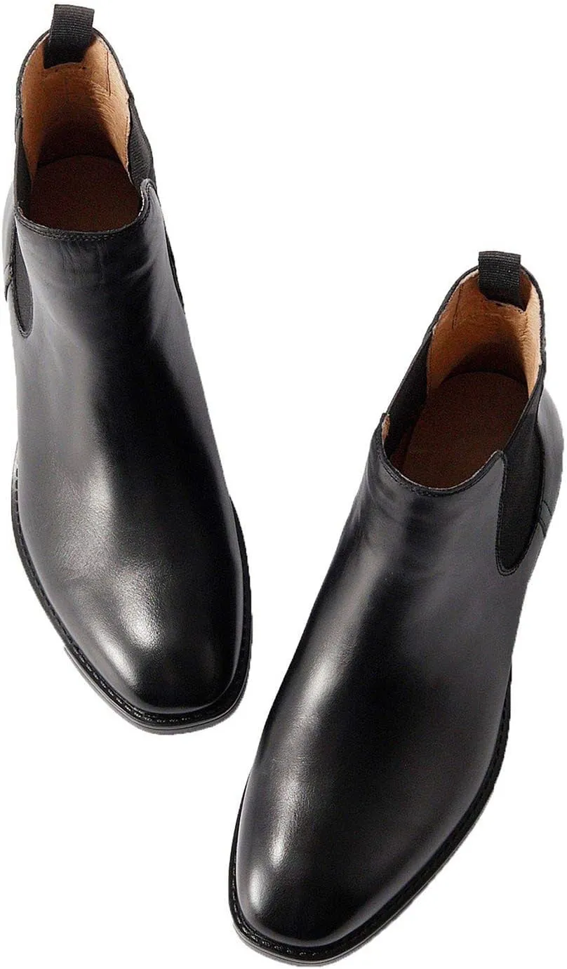 U-lite Womens Fall Winter Comfortable Stylish Leather Chelsea Ankle Boots Women Booties