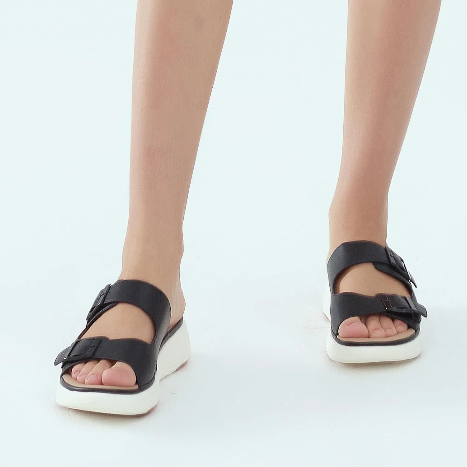 UBFEN Womens Platform Sandals Comfortable Walking Slide Soft Cushioning Footbed Casual Dressy Wedge Sandals
