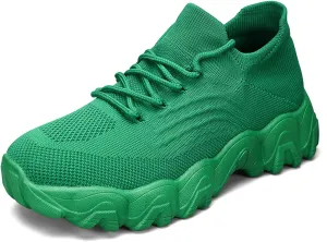 UOQAPRE Running Shoes Lightweight Sports Tennis Shoes Breathable Mesh Walking Sneakers Sock Casual Ladies Fashion Sneakers