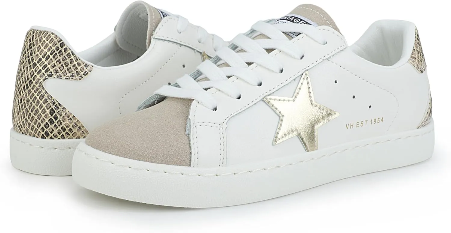 VINTAGE HAVANA Women’s Fashion Sneakers | Casual Lace up Low Top Tennis Shoes | Cute Trendy Dressy Sneakers
