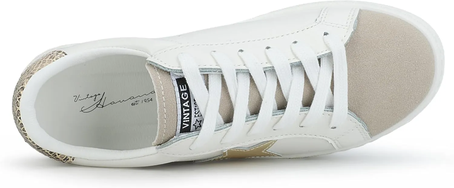VINTAGE HAVANA Women’s Fashion Sneakers | Casual Lace up Low Top Tennis Shoes | Cute Trendy Dressy Sneakers