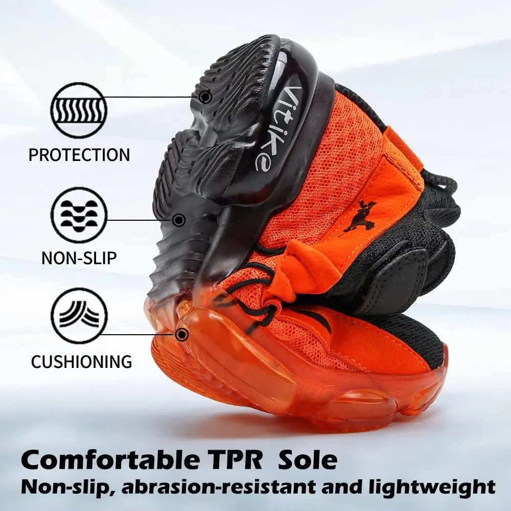 VITUOFLY Boys Sneakers Kids Running Shoes Girls Mesh Fitness Shoe Indoor Training Sneaker Lightweight Outdoor Sports Athletic Tennis Shoes for Little Kid/Big Kid