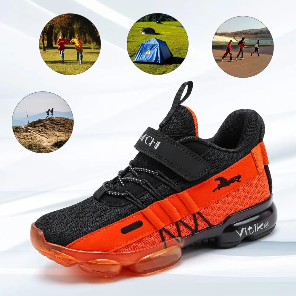 VITUOFLY Boys Sneakers Kids Running Shoes Girls Mesh Fitness Shoe Indoor Training Sneaker Lightweight Outdoor Sports Athletic Tennis Shoes for Little Kid/Big Kid