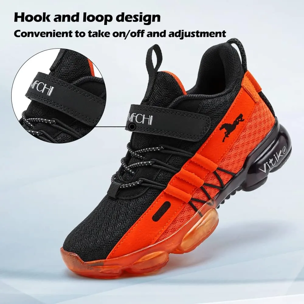 VITUOFLY Boys Sneakers Kids Running Shoes Girls Mesh Fitness Shoe Indoor Training Sneaker Lightweight Outdoor Sports Athletic Tennis Shoes for Little Kid/Big Kid