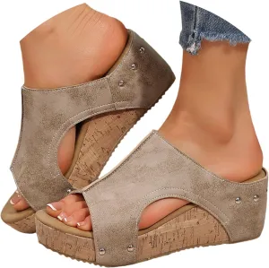 Wedge Sandals for Women 2025 New Platform Sandals with Ankle Strap Open Toe Espadrilles Wedge Heels Arch Support Dressy Casual Boho Summer Beach Ladies