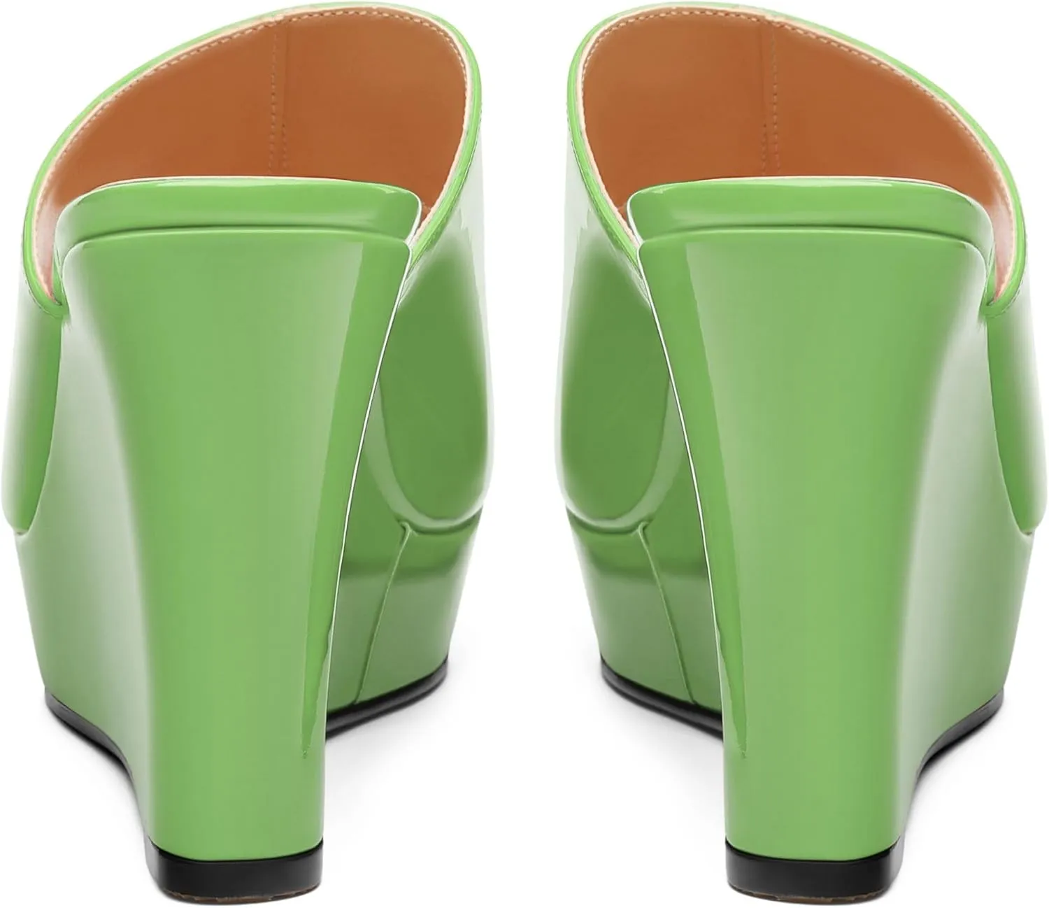 Wedge Sandals for Women Platform High Heels Summer Mules Slip on Comfortable Casual Open Toe Heeled Sandals 3.94 Inch