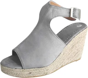 Wedge Sandals for Women Slip On Mules with Side Cutouts and Mid Heel Platform for Casual Weekend Outings Orthopedic Sandal Beach Dressy Flip Flops for Wide Toe 2025 Spring
