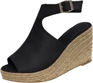 Wedge Sandals for Women Slip On Mules with Side Cutouts and Mid Heel Platform for Casual Weekend Outings Orthopedic Sandal Beach Dressy Flip Flops for Wide Toe 2025 Spring