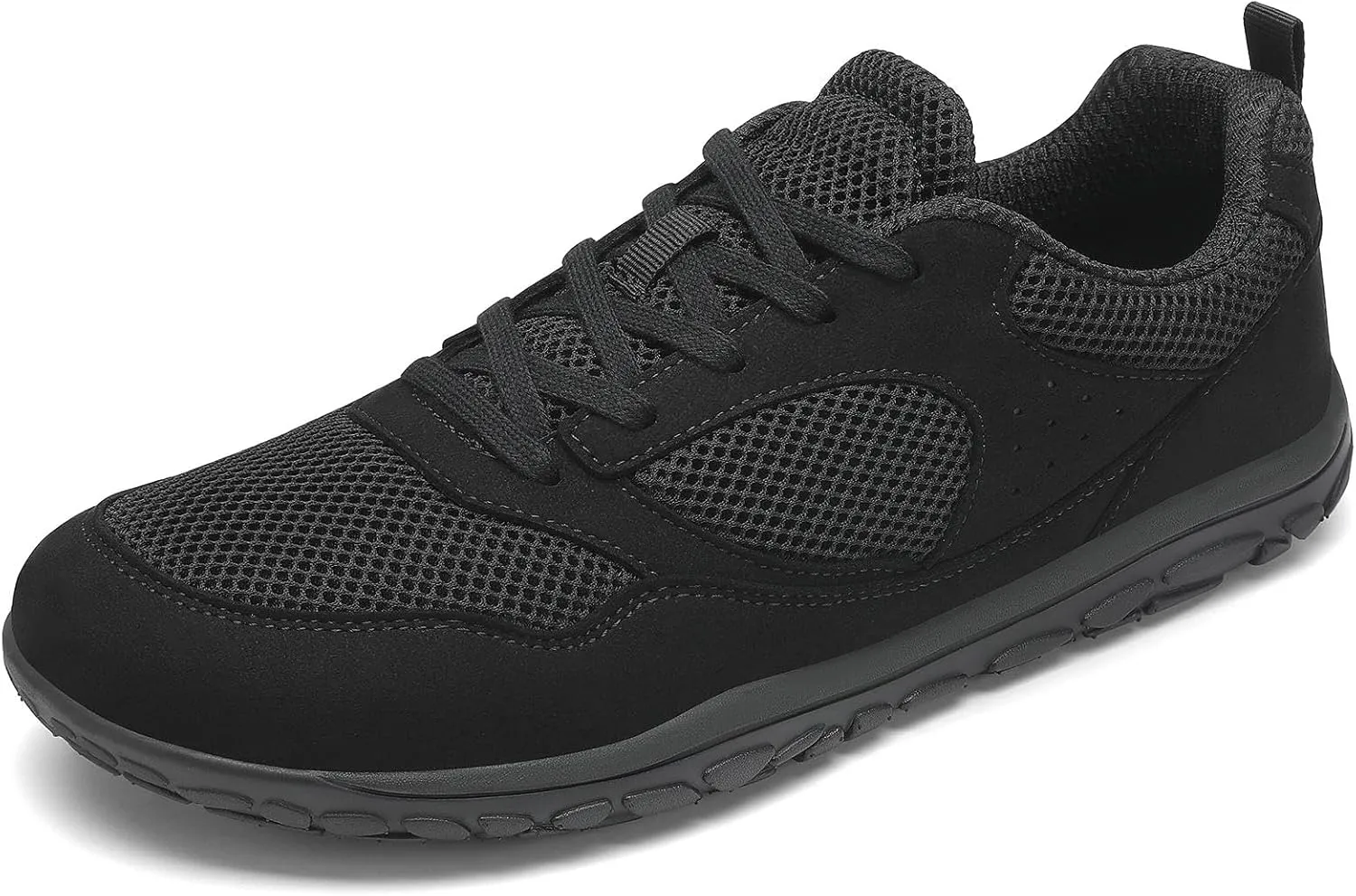 Wide Toe Box Walking Shoes for Men, Zero Drop Road Running Shoes, Lightweight, Breathable, for Tennis, Gym