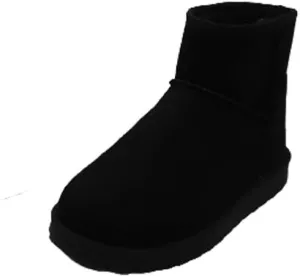 Wild Diva Women's Closed Round Toe casual slip on Winter boots