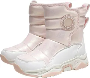 Winter Snow Boots For Kids Boys Girls Childrens 𝐖aterproof Shoes Thick Warm Ski Booties Fashion Comfy Non Slip