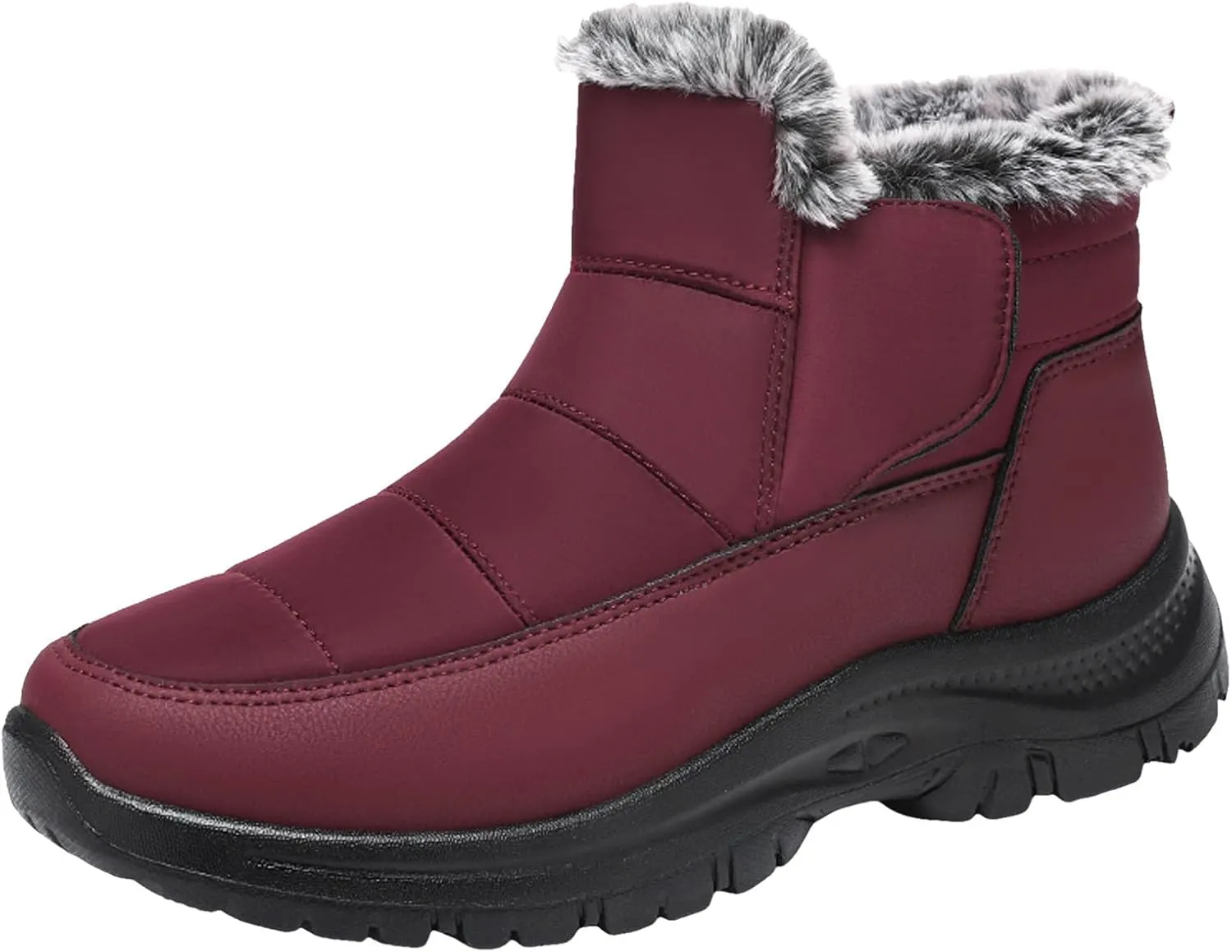 Winter Thermal Boots for Women Arch Support Women's Warm Snow Winter Warm Hiking Work Comfy Boots Sneakers Slip on Walking Shoes Insulated Comfortable Ankle Booties