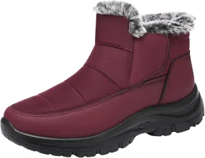 Winter Thermal Boots for Women Arch Support Women's Warm Snow Winter Warm Hiking Work Comfy Boots Sneakers Slip on Walking Shoes Insulated Comfortable Ankle Booties