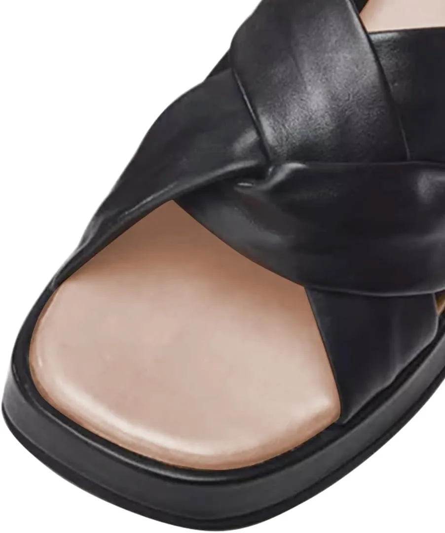 Women Classic Soft Insole Open Toe Platform Wedge Mules Slip on Casual Daily Indoor Outdoor Slide Sandals Size 4-16 US