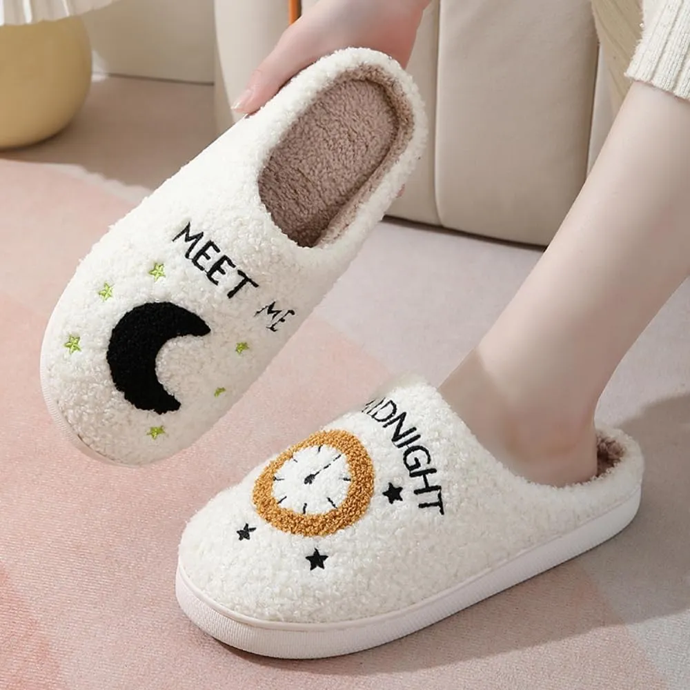 Women Home Slippers Cute Pattern Strawberry Slippers Indoor Outdoor Plaid Shoes Warm Soft Bedroom Shoes Fuzzy Closed Toe Sandals Non Slip House Bedroom Slippers