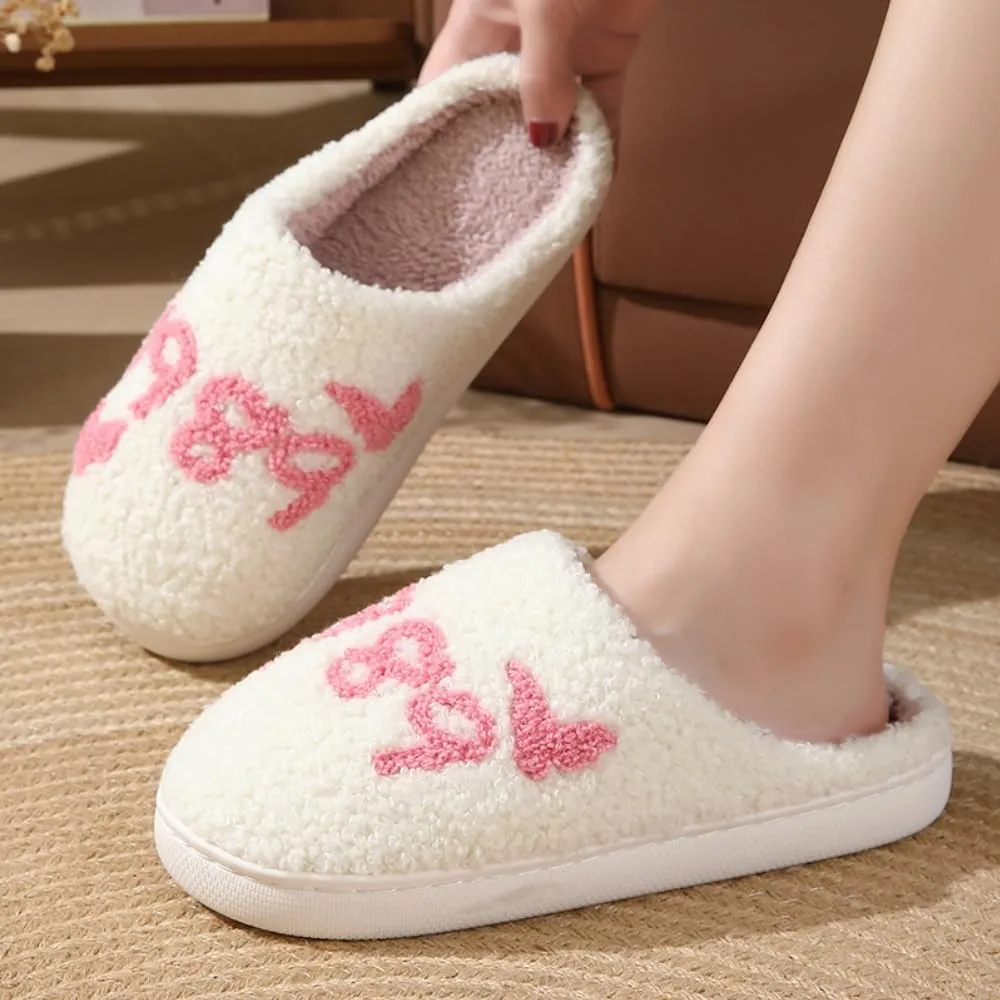 Women Home Slippers Cute Pattern Strawberry Slippers Indoor Outdoor Plaid Shoes Warm Soft Bedroom Shoes Fuzzy Closed Toe Sandals Non Slip House Bedroom Slippers
