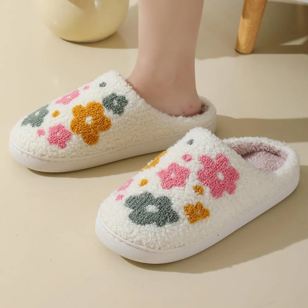 Women Home Slippers Cute Pattern Strawberry Slippers Indoor Outdoor Plaid Shoes Warm Soft Bedroom Shoes Fuzzy Closed Toe Sandals Non Slip House Bedroom Slippers