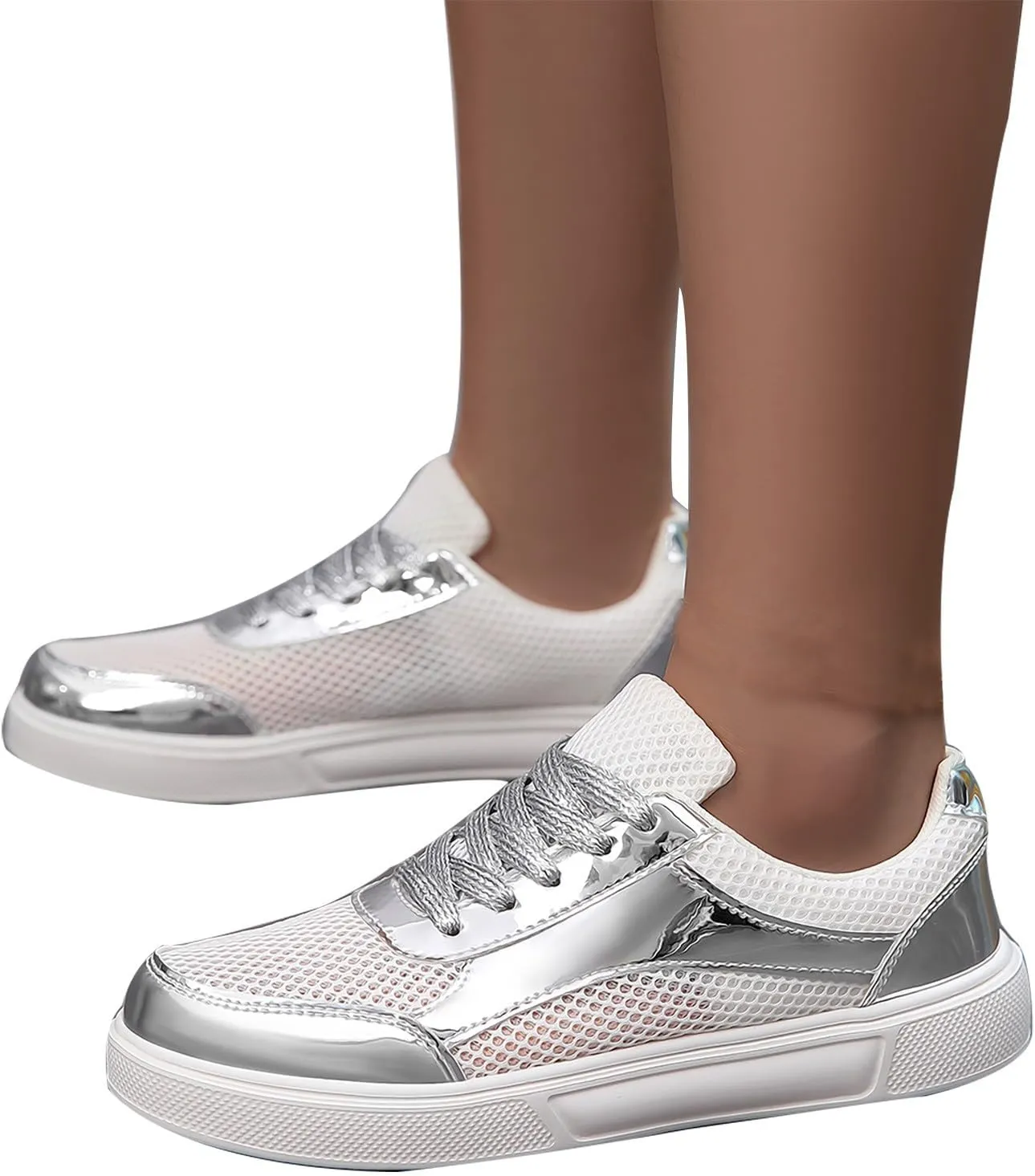 Women Lightweight Slip On Shoes Casual Comfortable Walking Sneakers Canvas Flats Non Slip Breathable Loafers