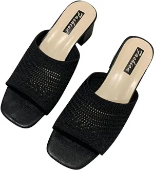 Women Strappy Heels Open Toe Square Toe Chunky Heel Ankle Strap Sandals Party Dress Shoes
