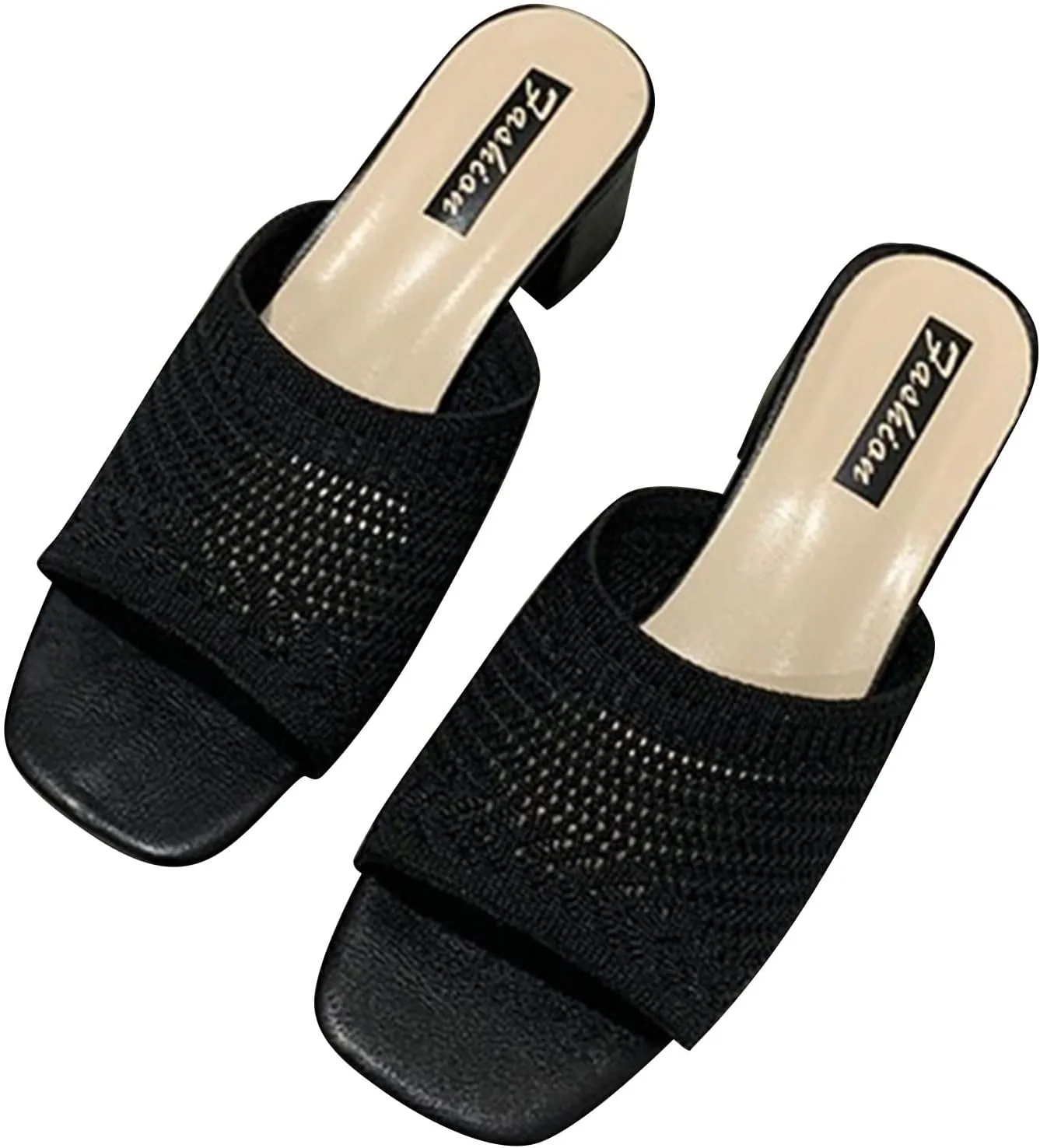 Women Strappy Heels Open Toe Square Toe Chunky Heel Ankle Strap Sandals Party Dress Shoes